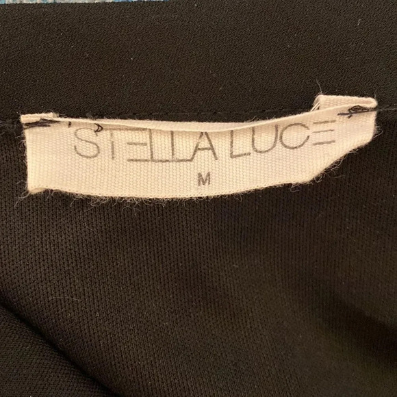 Stella Luce Black Dress Size Medium - Picture 4 of 5